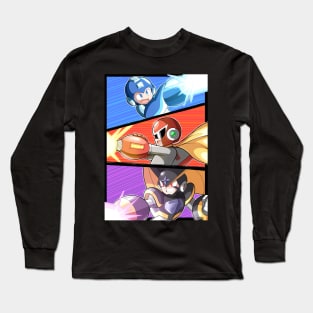 Robot Triple Shot Long Sleeve T-Shirt